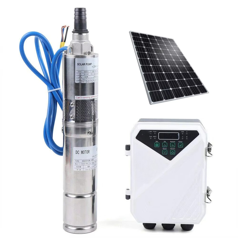 Solar Water Pump - DC Hochdruck 48V 120m Tiefbrunnen Tauchbare