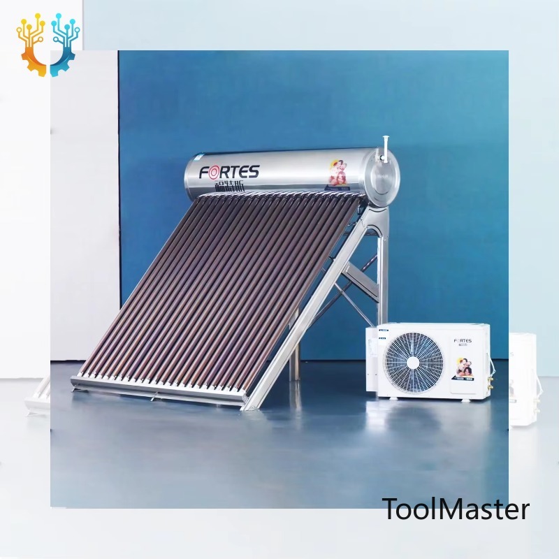 Solar Water Pump - 【2026】 Bestpreis Druckbeaufschlagtes Vakuumröhren-Hybrid-Solarwasserheizungssystem + Luft-Wasser-Wärmepumpe