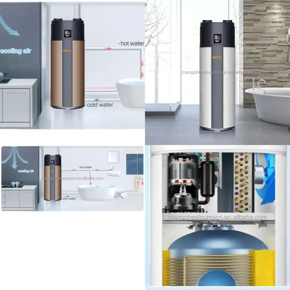 Solar Water Pump - 3,5 kW Hocheffizienter WLAN-gesteuerter Luft-Wasser-Wärmepumpen-Monoblock mit